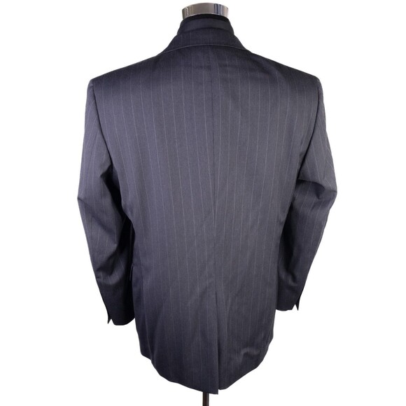 Jos A Bank 2-Pc Stripped Gray Suit Jacket Blazer Jacket Size 41R Pants 35X30 - Picture 8 of 16